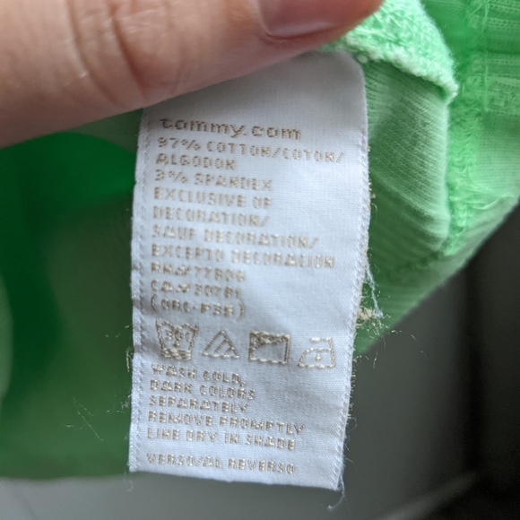 Y2K Green Tommy Hilfiger Tank - Picture 7 of 7